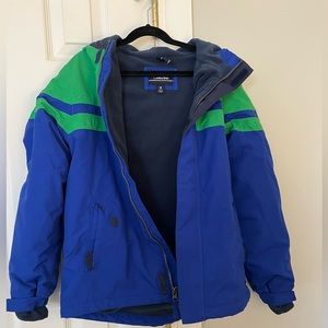 Boys Lands’ End Fleece lined parka - M (10-12)